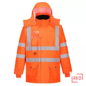 Hi-Vis légáteresztő az 7-in-1 közlekedési kabát Portwest RT27ORR4XL REDMARKET