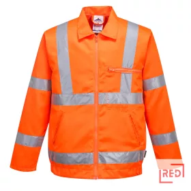 Hi-Vis polipamut bomber dzseki Portwest RT40ORRL REDMARKET