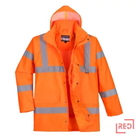 Hi-Vis légáteresztő rain traffic kabát Portwest RT60ORRL REDMARKET
