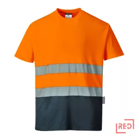 Kéttónusú Cotton Comfort póló Portwest S173ONR4XL REDMARKET