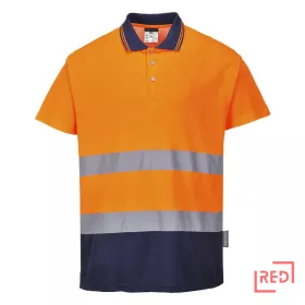 Kéttónusú Cotton Comfort póló Portwest S174ONR4XL REDMARKET