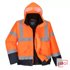 Hi-Vis kéttónusú bomber kabát Portwest S266ONRL REDMARKET