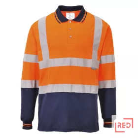 Kéttónusú hosszú ujjú pólóing Portwest S279ONR4XL REDMARKET