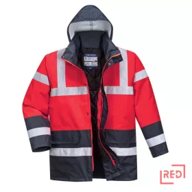 Hi-Vis Kéttónusú Traffic kabát Portwest S466RNRL REDMARKET