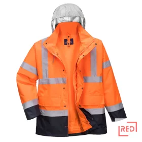 Hi-Vis 4 az 1-ben Contrast Traffic kabát Portwest S471ONRL REDMARKET
