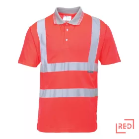 Jól láthatósági rövidujjú pólóing Portwest S477RERL REDMARKET
