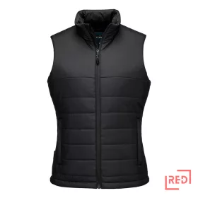 Women's Insulated Baffle Gilet Portwest S607BKRL REDMARKET