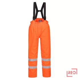 Bizflame Rain bélelt- Hi-Vis antisztatikus FR nadrág Portwest S781ORRL REDMARKET