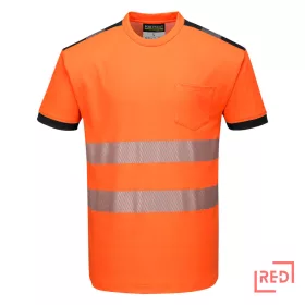 PW3 Hi-Vis póló S/S Portwest T181OBR4XL REDMARKET